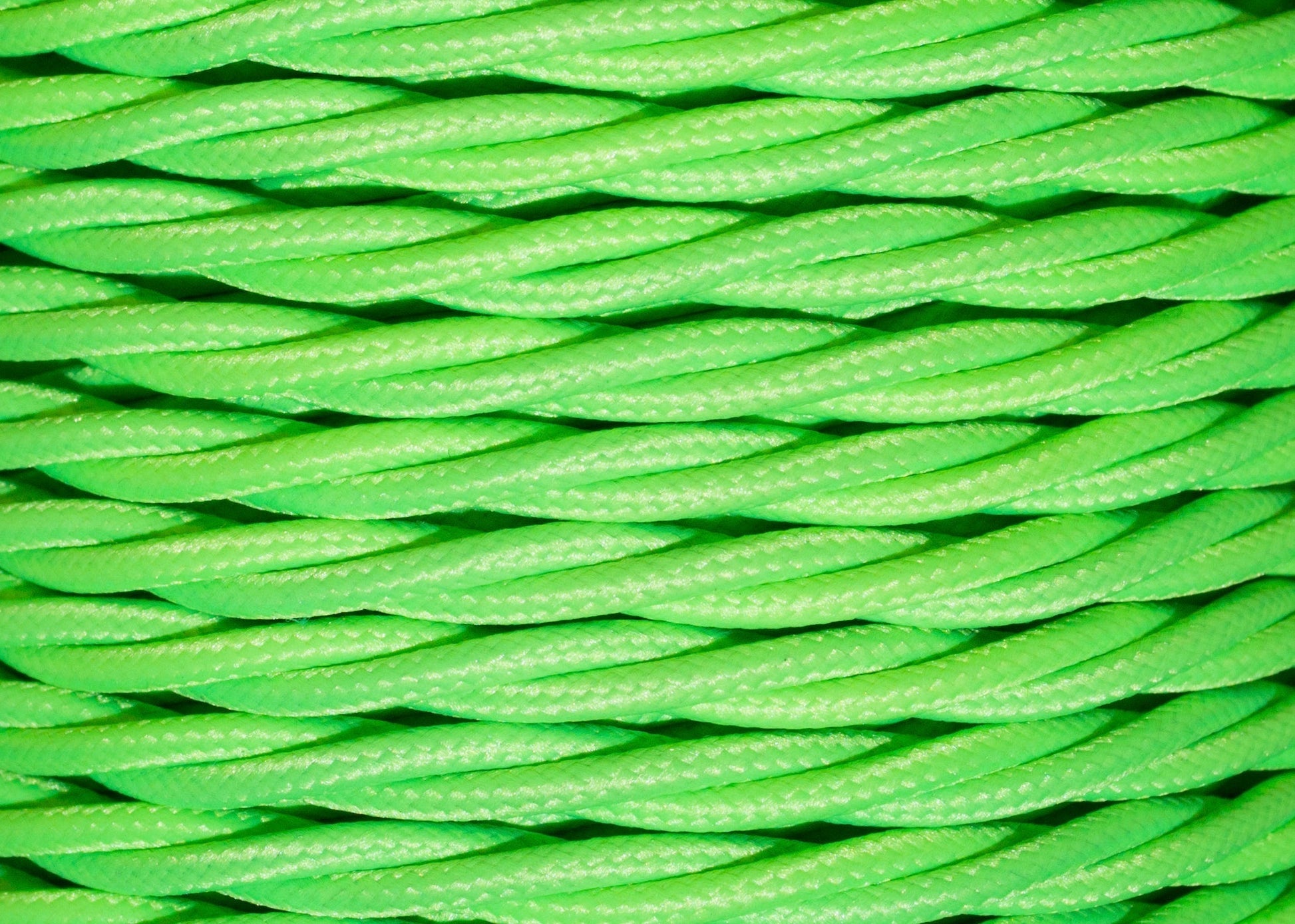 Luminous Lime Twisted Lighting Cable