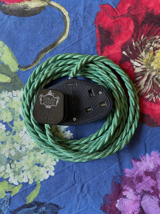 Lola's Leads - Samphire & Black 3m