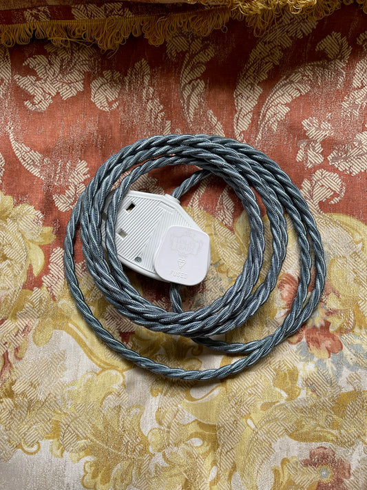 Lola's Leads - Steel Blue + White 3m
